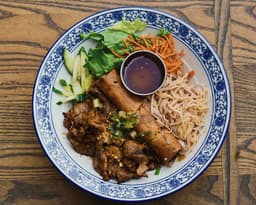 Grilled Lemongrass Pork, Shredded Pork & Fried Roll
