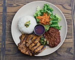 Grilled Garlic Pork Patty, Pork Chop