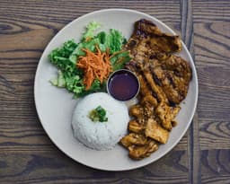 Grilled Lemongrass Chicken & Pork Chop
